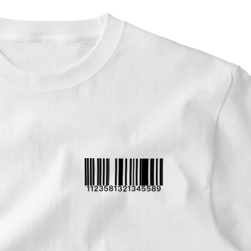 フィボナッチバーコード One Point T-Shirt