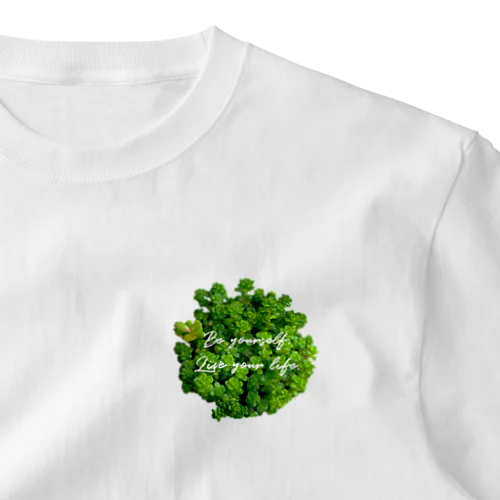 鮮やか多肉植物 One Point T-Shirt