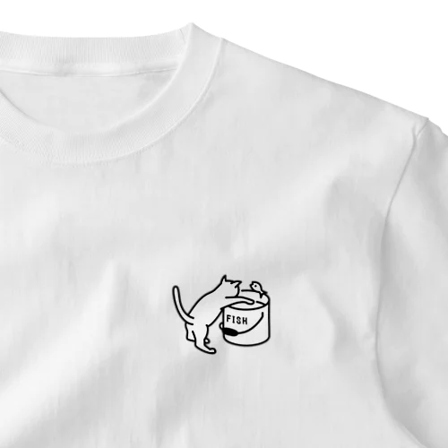 Naughty Kitten　いたずら子猫 One Point T-Shirt