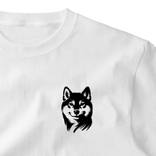 にっこり芝犬 One Point T-Shirt