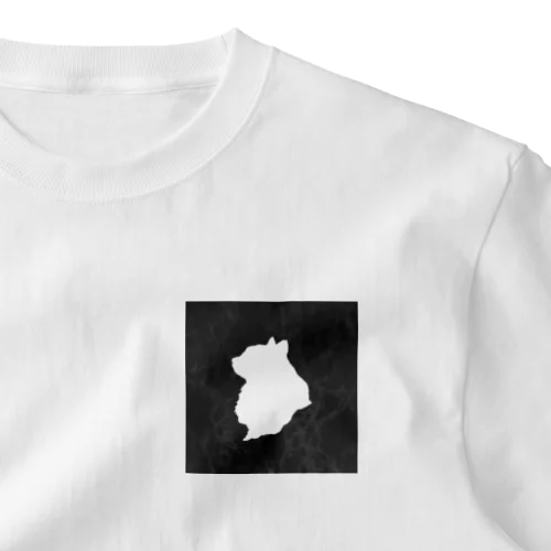 マーブル猫 square One Point T-Shirt