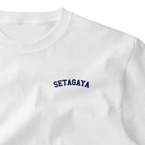 世田谷グッズ　ネイビーロゴ（setagaya item） ワンポイントTシャツ