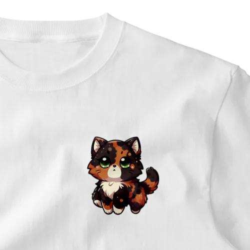 サビ猫ちゃん ワンポイントTシャツ