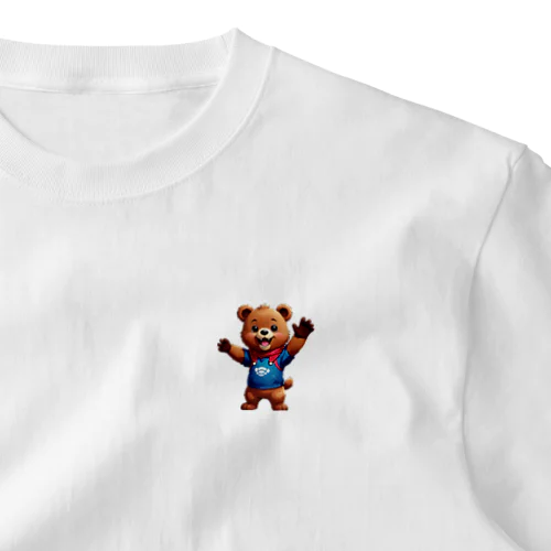 可愛いクマ ワンポイントTシャツ