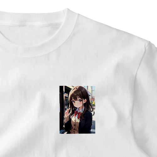 可愛い女の子制服 One Point T-Shirt