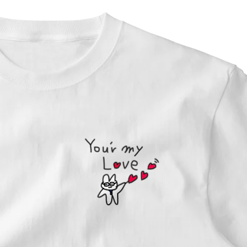 フレイザーくんが伝える愛の英語 ワンポイントTシャツ