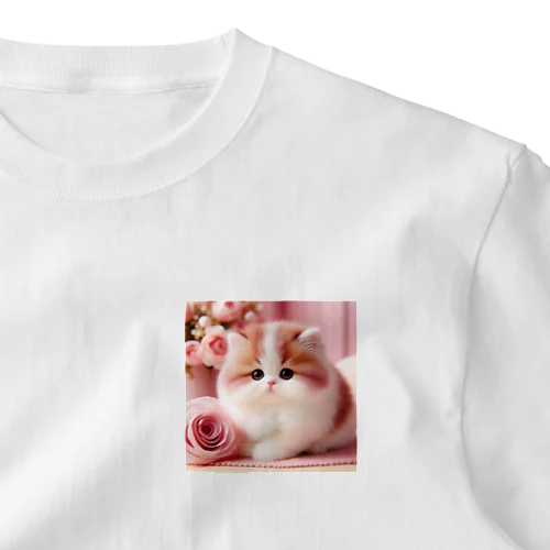 癒される猫❤️ ワンポイントTシャツ
