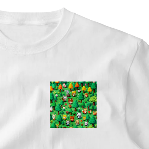 ドット絵の動物さん One Point T-Shirt