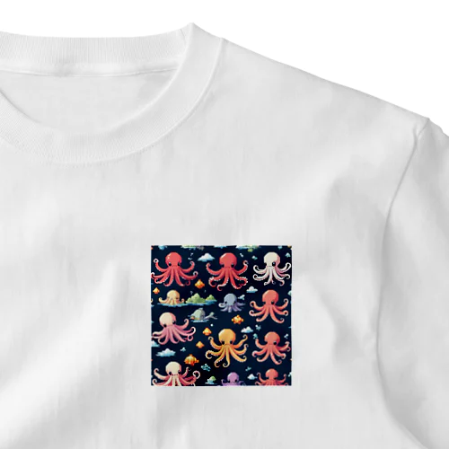 ドット絵のタコちゃん One Point T-Shirt