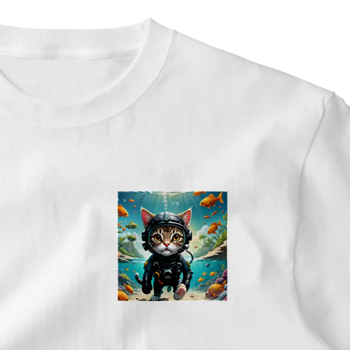猫ダイバー One Point T-Shirt