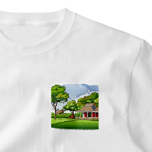 作詩場所の風景 ワンポイントTシャツ