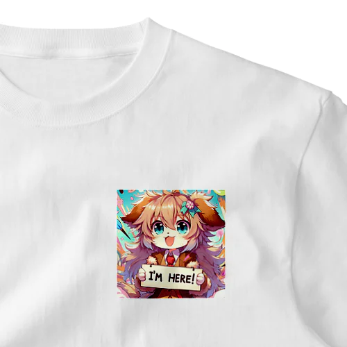 犬 ワンコ カワイイ絵 ワンポイントTシャツ