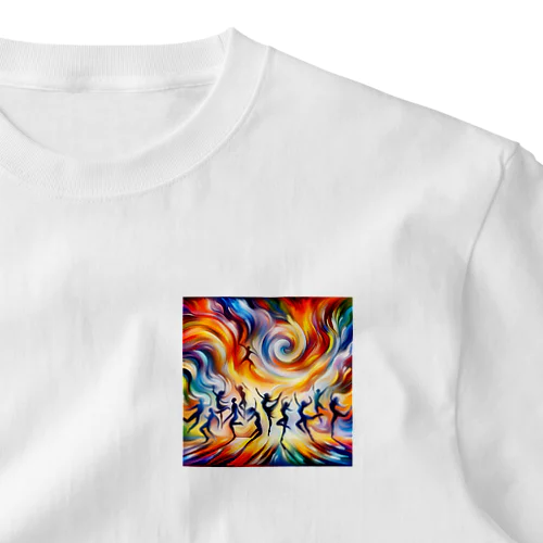 イキイキと踊り狂う素敵な人々 One Point T-Shirt