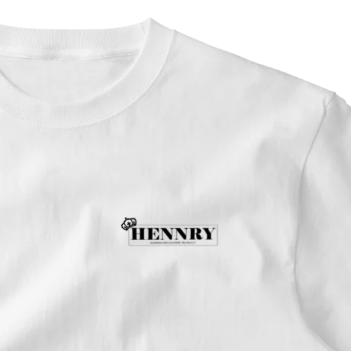 HENNRY ロゴ プリントシャツ ワンポイントTシャツ