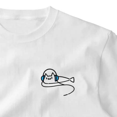 meow・ねこさかな・fish One Point T-Shirt