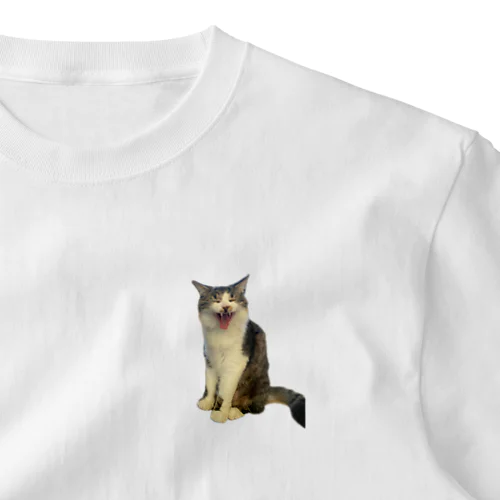 すやあ寸前猫 ワンポイントTシャツ