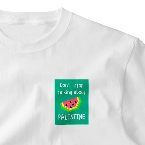 FREE PALESTINE ワンポイントTシャツ