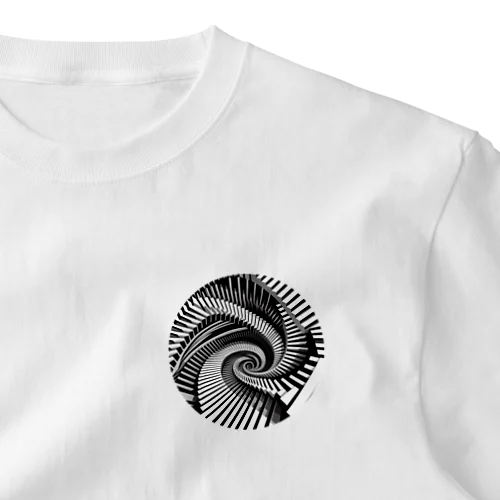 spiral One Point T-Shirt