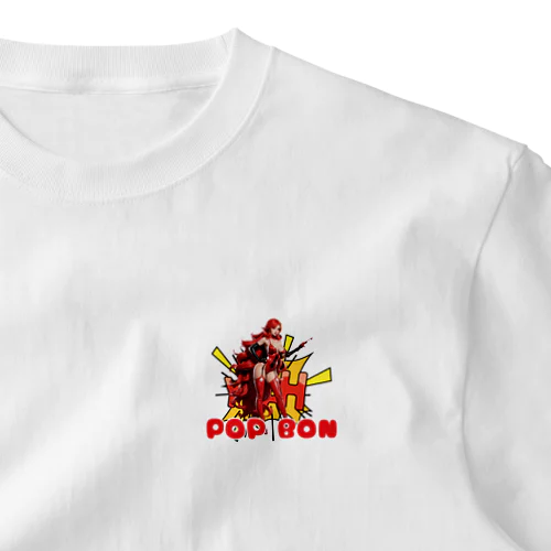 POP BON ワンポイントTシャツ