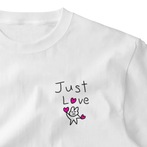 フレイザーくんが伝える愛の英語 just love One Point T-Shirt