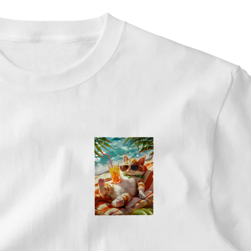 バカンスにゃ猫2 One Point T-Shirt