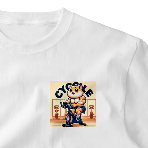 この可愛い筋肉ハムスターは、まるで速さの塊！ One Point T-Shirt