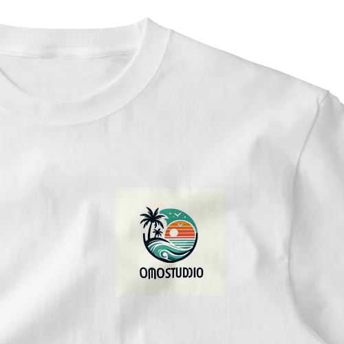 OmoStudio 南国風デザイングッズ ワンポイントTシャツ