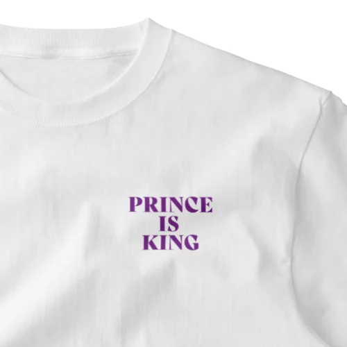 PRINCE IS KING プリンス最高！ ワンポイントTシャツ