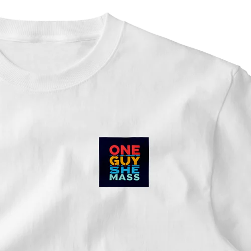 ONE_GUY_SHE_MASS One Point T-Shirt