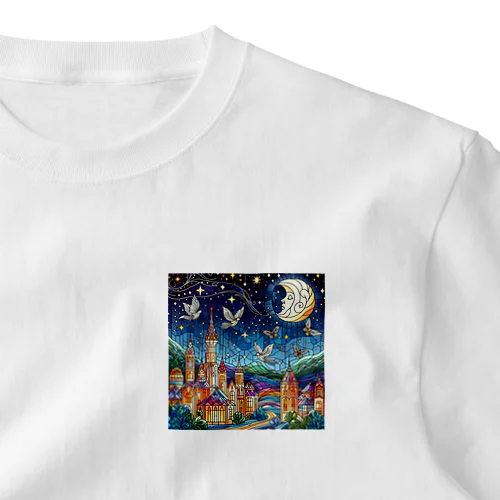 カラフルな夜 ワンポイントTシャツ