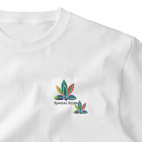 熱帯植物アガベ ワンポイントTシャツ