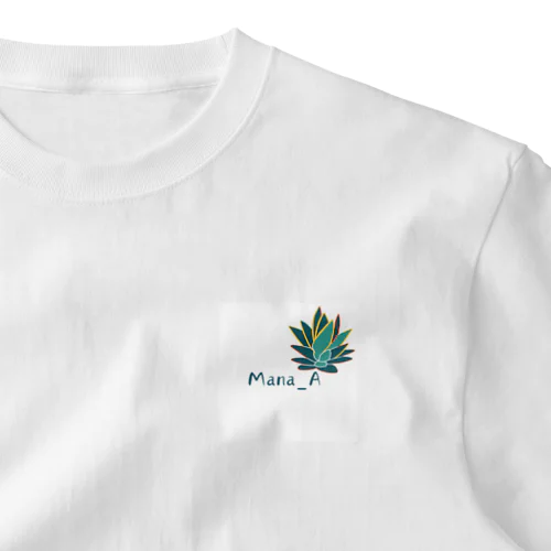 熱帯植物アガベ ワンポイントTシャツ