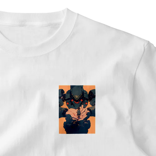 ロボツトと少年友情が織り成す　なでしこ1478 ワンポイントTシャツ