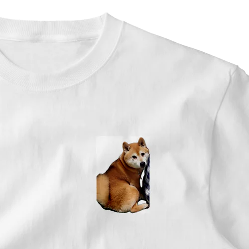 柴犬むさしくん ワンポイントTシャツ