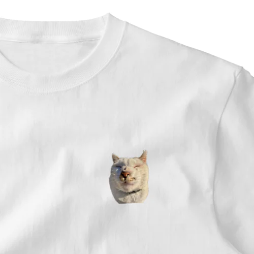 たまらない島猫のどアップ顔グッズ① One Point T-Shirt