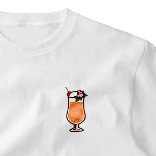 喫茶宝石箱のクリームソーダ（オレンジガーネット ワンポイントTシャツ