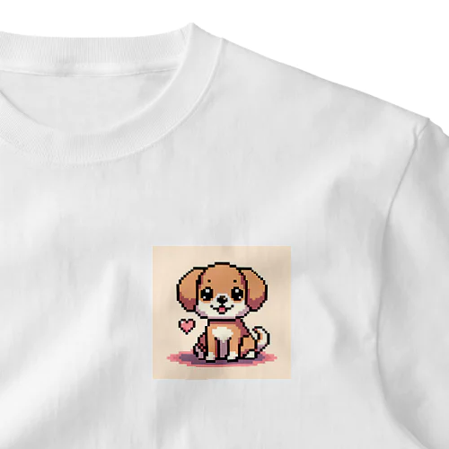 ワンチャン　ドット絵 ワンポイントTシャツ