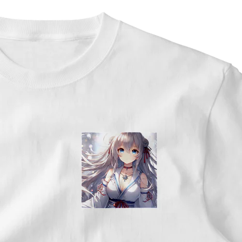 銀髪の女の子6 ワンポイントTシャツ