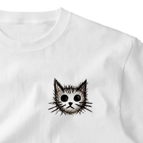 ねこ落書き One Point T-Shirt