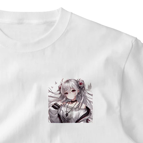 銀髪の女の子8 ワンポイントTシャツ