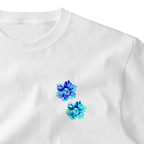 氷漬けの花 One Point T-Shirt