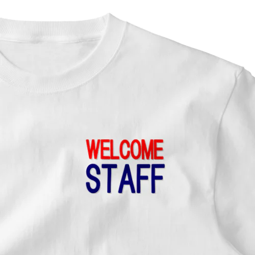 WELCOME STAFF ワンポイントTシャツ