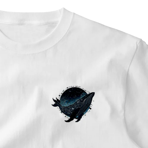 Night Whale One Point T-Shirt