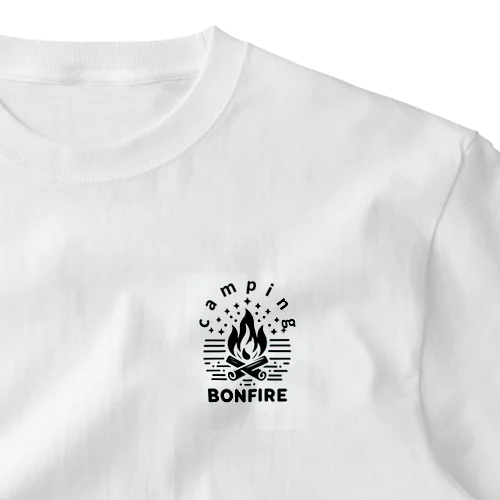 camping bonfire One Point T-Shirt