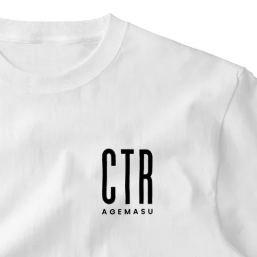 CTR agemasu（CTR あげます）color: black; ワンポイントTシャツ