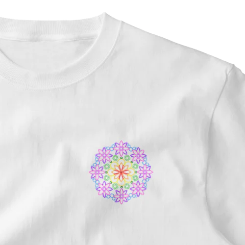 MANDALA •6• (R) One Point T-Shirt