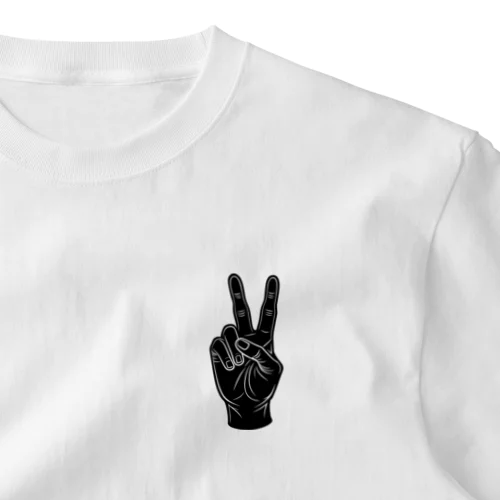 ピースサイン One Point T-Shirt