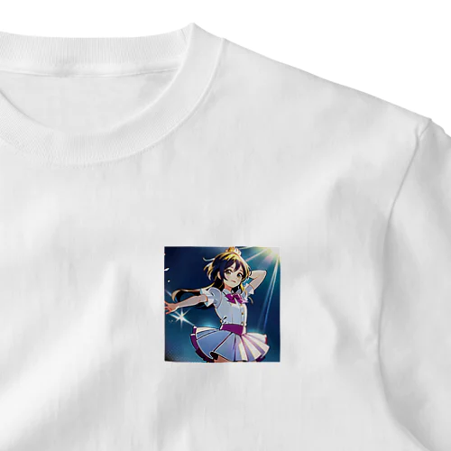 プリキュア風💖サマーガール ワンポイントTシャツ