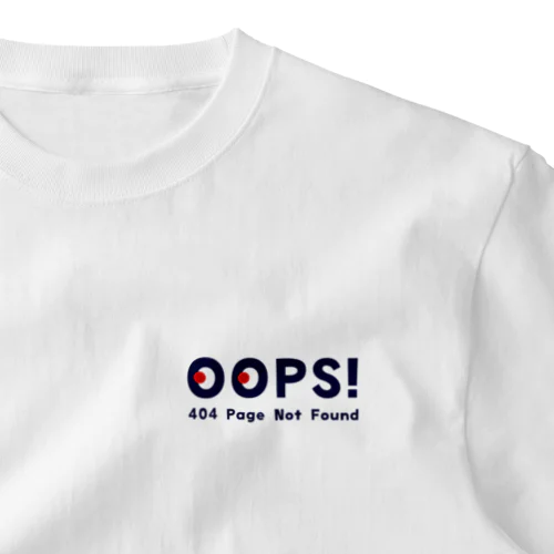 エラーコード Oops! 404 page not found 11 ワンポイントTシャツ
