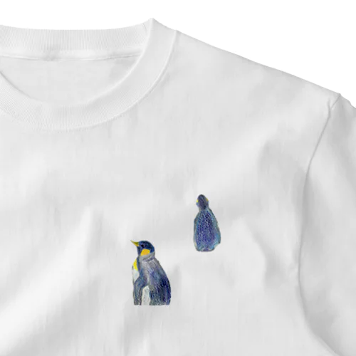 皇帝ペンギン　ふたり ワンポイントTシャツ